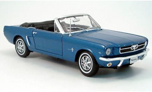 Modellautos Ford Mustang 1/18 Welly Cabriolet met. blau 1964 1:18 Ford Mustang 1/18 Welly Cabriolet met. blau 1964 1:18 modellautos