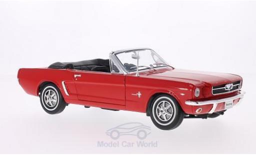Modellautos Ford Mustang 1/18 Welly Cabriolet rot 1964 Ford Mustang 1/18 Welly Cabriolet rot 1964 modellautos