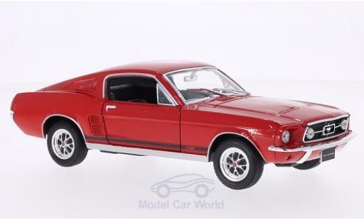Modellautos Ford Mustang GT 1/24 Welly GT Fastback rot 1967 Ford Mustang GT 1/24 Welly GT Fastback rot 1967 modellautos