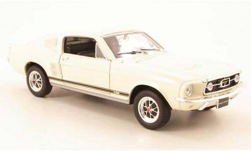 Modellautos Ford Mustang 1/24 Welly GT beige 1967 1:24 Ford Mustang 1/24 Welly GT beige 1967 1:24 modellautos