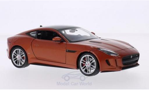Modellautos Jaguar F-Type 1/24 Welly Coupe kupfer/schwarz Jaguar F-Type 1/24 Welly Coupe kupfer/schwarz modellautos
