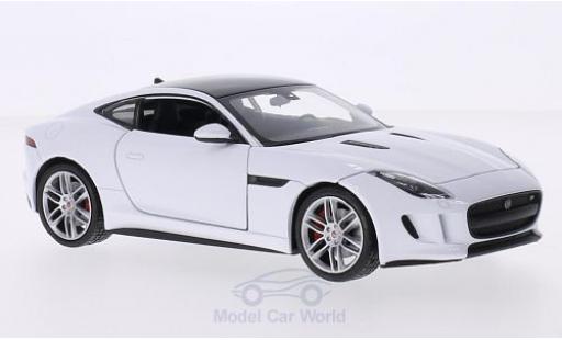 Modellautos Jaguar F-Type 1/24 Welly Coupe weiss/schwarz Jaguar F-Type 1/24 Welly Coupe weiss/schwarz modellautos