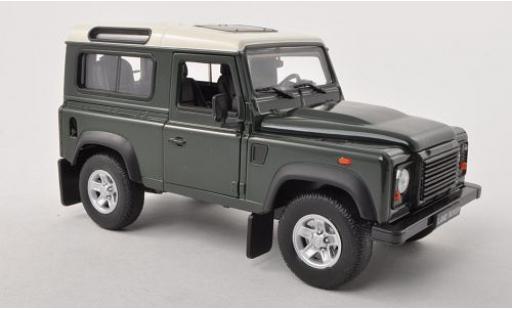 Modellautos Land Rover Defender 1/24 Welly dkl.-grün/-beige 1:24 Land Rover Defender 1/24 Welly dkl.-grün/-beige 1:24 modellautos