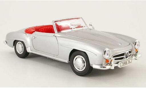 Mercedes 190 1/18 Welly SL silber offen 1955 1:18 modellautos