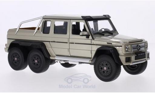 Modellautos Mercedes Classe G 1/24 Welly G63 AMG 6x6 mettalic beige Mercedes Classe G 1/24 Welly G63 AMG 6x6 mettalic beige modellautos