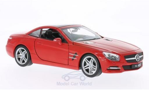 Modellautos Mercedes Classe SL 1/24 Welly SL 500 (R231) rot 2012 Dach geschlossen Mercedes Classe SL 1/24 Welly SL 500 (R231) rot 2012 Dach geschlossen modellautos