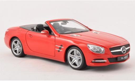 Modellautos Mercedes Classe SL 1/18 Welly SL 500 (R231) rot 2012 Verdeck ouvert Mercedes Classe SL 1/18 Welly SL 500 (R231) rot 2012 Verdeck ouvert modellautos