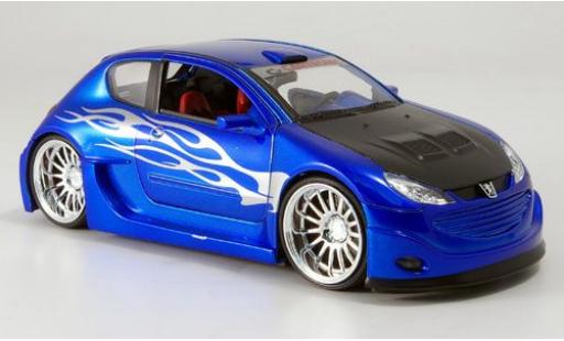 Modellautos Peugeot 206 1/24 Welly Tuning met.-blau 1:24 Peugeot 206 1/24 Welly Tuning met.-blau 1:24 modellautos