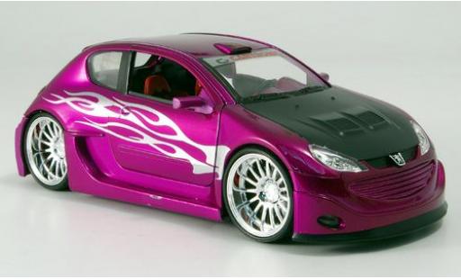 Modellautos Peugeot 206 1/24 Welly Tuning met.-lila 1:24 Peugeot 206 1/24 Welly Tuning met.-lila 1:24 modellautos