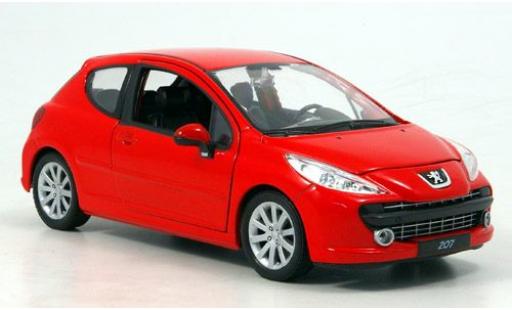 Modellautos Peugeot 207 1/24 Welly rot 1:24 Peugeot 207 1/24 Welly rot 1:24 modellautos