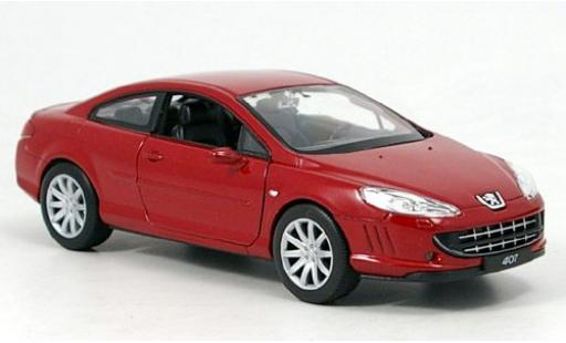 Modellautos Peugeot 407 1/24 Welly Coupe rot 1:24 Peugeot 407 1/24 Welly Coupe rot 1:24 modellautos