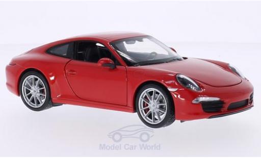 Modellautos Porsche 991 S 1/18 Welly 911 () Carrera S rot Porsche 991 S 1/18 Welly 911 () Carrera S rot modellautos