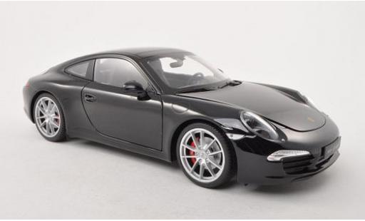 Porsche 991 S 1/18 Welly 911  Carrera schwarz 1:18 modellautos