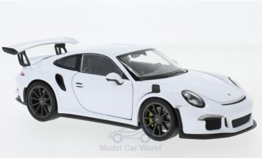 Modellautos Porsche 991 GT3 RS 1/24 Welly 911 () GT3 RS weiss 2015 Porsche 991 GT3 RS 1/24 Welly 911 () GT3 RS weiss 2015 modellautos