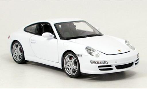 Modellautos Porsche 997 S 1/18 Welly 911  Carrera Coupe weiß 1:18 Porsche 997 S 1/18 Welly 911  Carrera Coupe weiß 1:18 modellautos