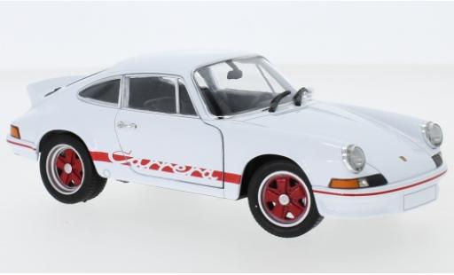 Porsche 911 RS 1/24 Welly Carrera RS 2.7 weiss/rot 1973 modellautos