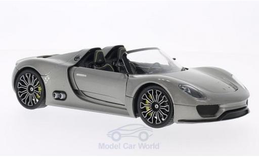 Modellautos Porsche 918 1/24 Welly Spyder silber Porsche 918 1/24 Welly Spyder silber modellautos