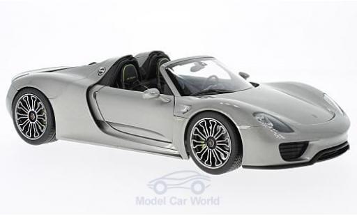Modellautos Porsche 918 1/18 Welly Spyder silber 2011 Porsche 918 1/18 Welly Spyder silber 2011 modellautos
