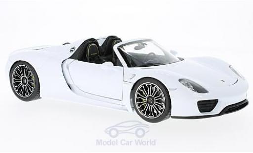 Modellautos Porsche 918 1/18 Welly Spyder weiss 2011 Porsche 918 1/18 Welly Spyder weiss 2011 modellautos