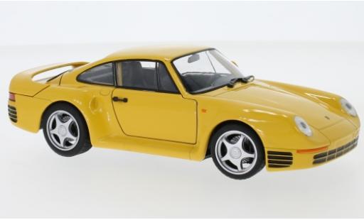 Porsche 959 1/24 Welly gelb modellautos