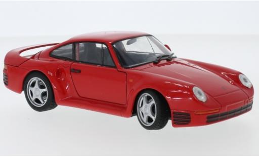 Porsche 959 1/24 Welly rot modellautos