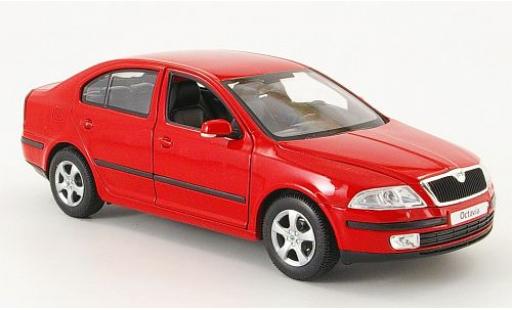 Modellautos Skoda Octavia 1/24 Welly rot 1:24 Skoda Octavia 1/24 Welly rot 1:24 modellautos