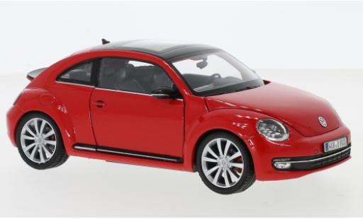 Modellautos Volkswagen Beetle 1/24 Welly rot 2012 Volkswagen Beetle 1/24 Welly rot 2012 modellautos