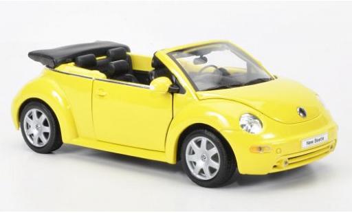 Modellautos Volkswagen New Beetle 1/24 Welly Cabrio gelb 2006 1:24 Volkswagen New Beetle 1/24 Welly Cabrio gelb 2006 1:24 modellautos