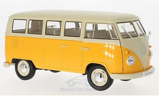 Modellautos Volkswagen T1 B 1/18 Welly Bus gelb/beige 1963 Volkswagen T1 B 1/18 Welly Bus gelb/beige 1963 modellautos