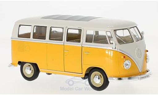 Modellautos Volkswagen T1 B 1/24 Welly Bus gelb/weiss 1963 Volkswagen T1 B 1/24 Welly Bus gelb/weiss 1963 modellautos