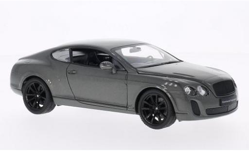 Modellautos Bentley Continental 1/24 Welly Supersports mettalic grau Bentley Continental 1/24 Welly Supersports mettalic grau modellautos