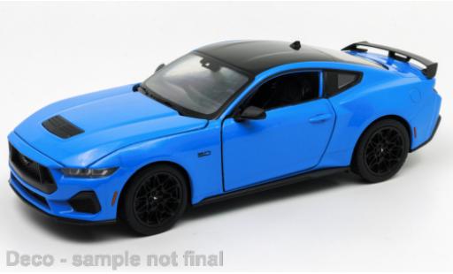 Modellautos Ford Mustang 1/24 Welly metallise bleu 2024 Ford Mustang 1/24 Welly metallise bleu 2024 modellautos
