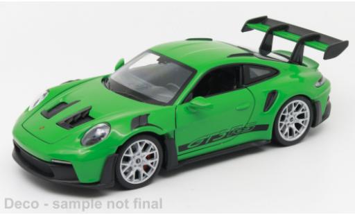 Porsche 992 1/24 Welly 911 GTR RS  vert modellautos