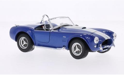 Modellautos Shelby Cobra 1/24 Welly 427 SC metallise bleu/blanche 1965 Shelby Cobra 1/24 Welly 427 SC metallise bleu/blanche 1965 modellautos