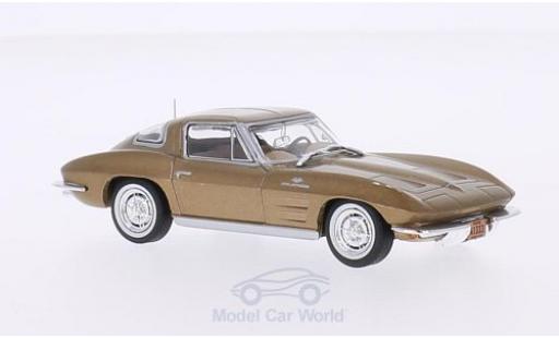 Chevrolet Corvette C2 1/43 WhiteBox C2 Stingray gold 1963 modellautos