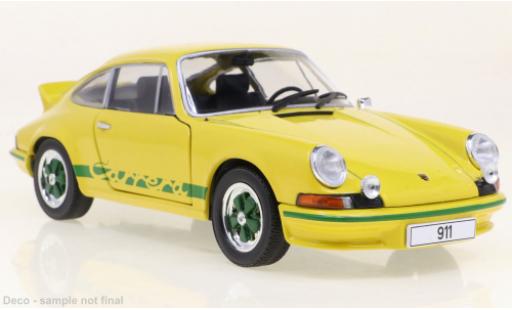 Porsche 911 1/24 WhiteBox Carrera 2.7 RS jaune/vert 1972 modellautos
