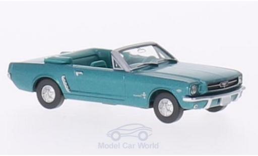 Ford Mustang 1/87 Wiking Cabrio mettalic türkis modellautos