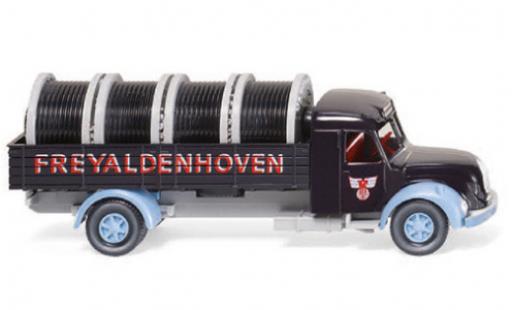 Modellautos Magirus S 7500 1/87 Wiking Freyaldenhoven plateformes-Truck avec charge Magirus S 7500 1/87 Wiking Freyaldenhoven plateformes-Truck avec charge modellautos
