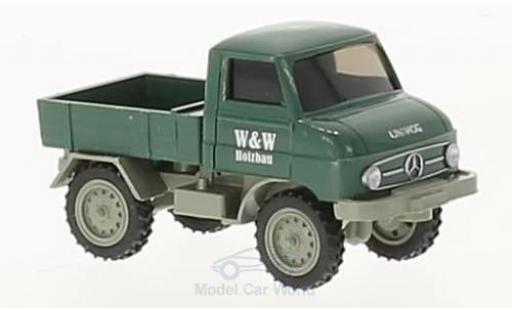 Modellautos Mercedes Unimog 1/87 Wiking U 411 W&W Holzbau Mercedes Unimog 1/87 Wiking U 411 W&W Holzbau modellautos