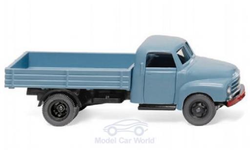 Opel Blitz 1/87 Wiking blau Pritschen-LKW modellautos