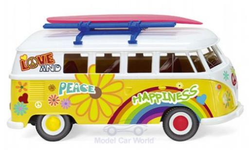 Modellautos Volkswagen T1 1/87 Wiking Bus Flower Power 1963 Volkswagen T1 1/87 Wiking Bus Flower Power 1963 modellautos