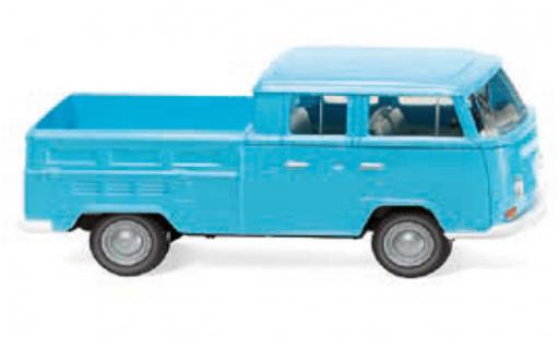 Modellautos Volkswagen T2 1/87 Wiking Doppelkabine blau 1967 Volkswagen T2 1/87 Wiking Doppelkabine blau 1967 modellautos