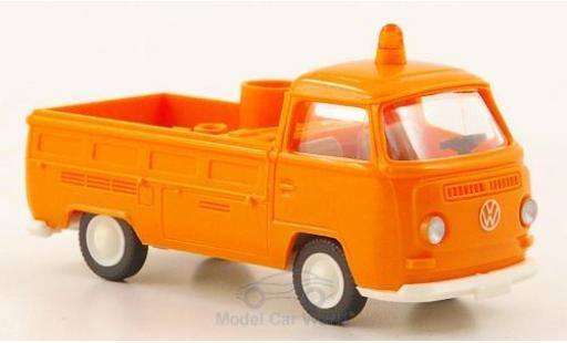 Modellautos Volkswagen T2 A 1/87 Wiking Pritsche orange Kommunal Volkswagen T2 A 1/87 Wiking Pritsche orange Kommunal modellautos