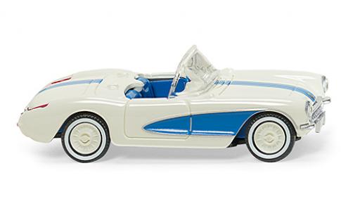 Modellautos Chevrolet Corvette 1/87 Wiking (C1) Cabrio blanche/bleu 1953 Chevrolet Corvette 1/87 Wiking (C1) Cabrio blanche/bleu 1953 modellautos