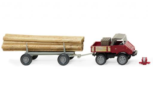 Modellautos Mercedes Unimog 1/87 Wiking U401 rouge foncé 1956 Mercedes Unimog 1/87 Wiking U401 rouge foncé 1956 modellautos