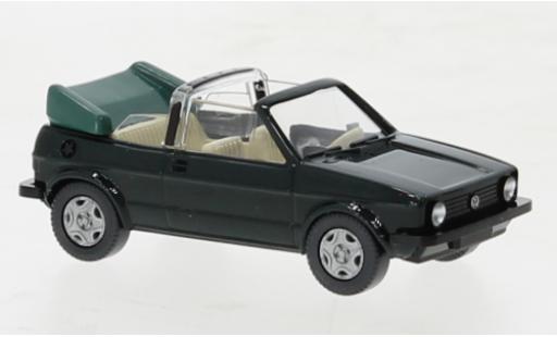Volkswagen Golf 1/87 Wiking I cabrios vert foncé 1979 modellautos