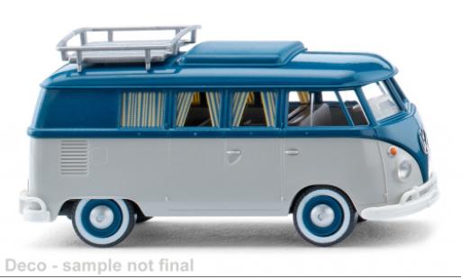 Modellautos Volkswagen T1 1/87 Wiking bus caravane gris clair/bleu 1963 Volkswagen T1 1/87 Wiking bus caravane gris clair/bleu 1963 modellautos