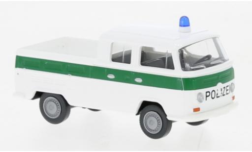 Modellautos Volkswagen T2 1/87 Wiking cabine double Police de service 1967 Volkswagen T2 1/87 Wiking cabine double Police de service 1967 modellautos