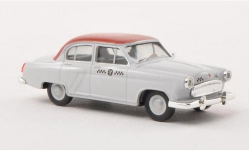 Wolga M21 Base 1/87 Herpa Taxi grau/rot modellautos