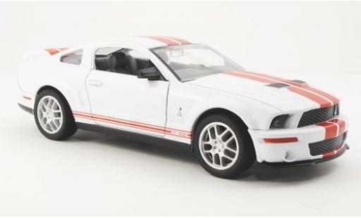 Modellautos Shelby GT 1/24 Yat Ming 500 weiss 2007 avec rouge Streifen Shelby GT 1/24 Yat Ming 500 weiss 2007 avec rouge Streifen modellautos